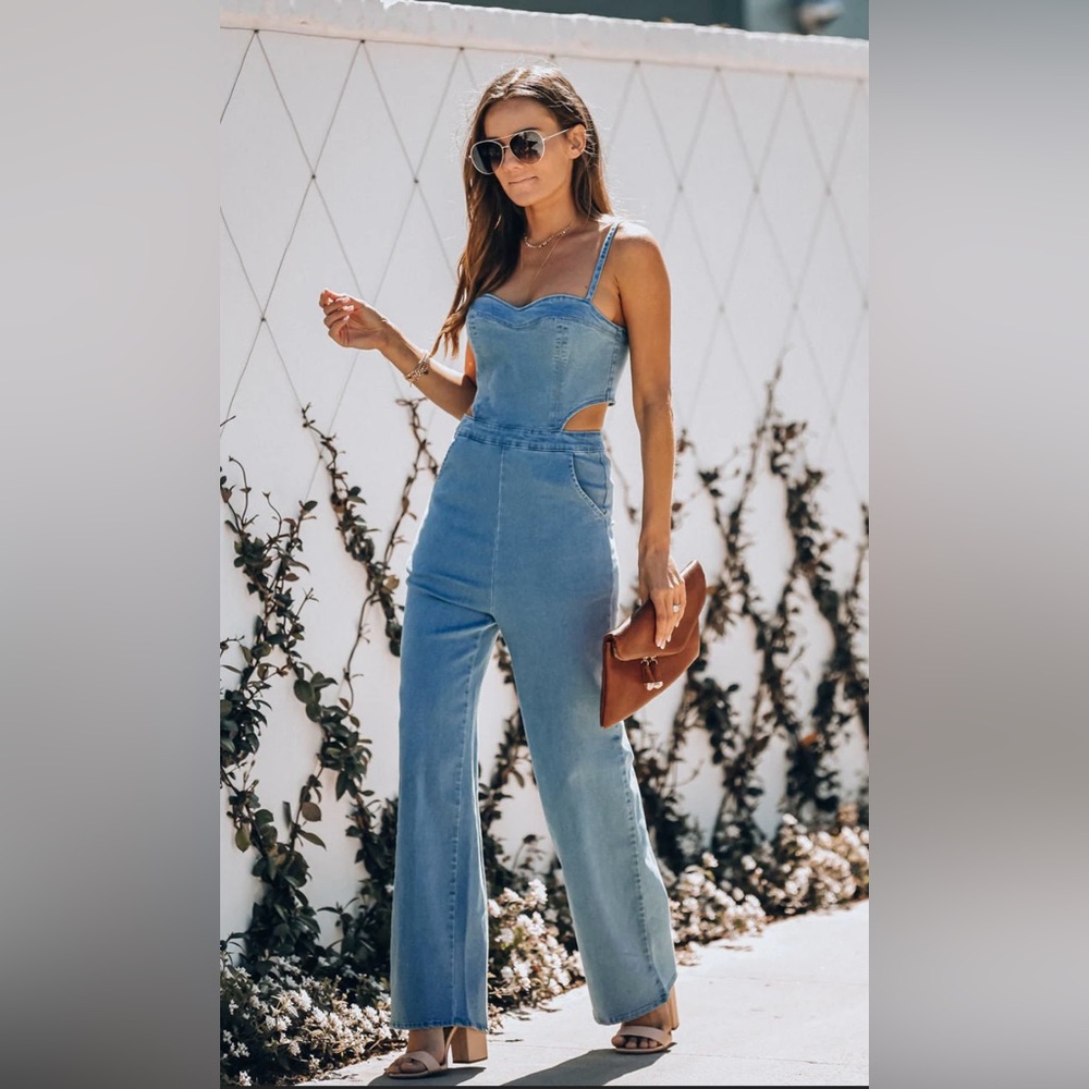 Vici Vitamin Sea Denim Jumpsuit
